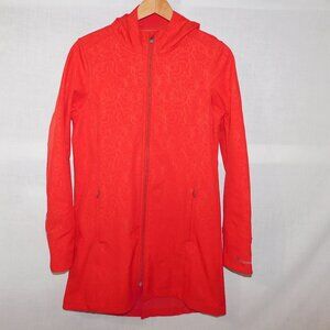 Cloudveil Red Soft Shell Fleece Lined hooded water resistant Jacket Coat Women S